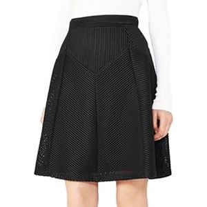 REISS | Amethyst textured pattern Black Skirt